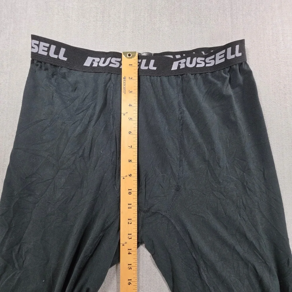 Russell Dri-Power 360 Leggings Men Large Black Performance Base Layer Tights